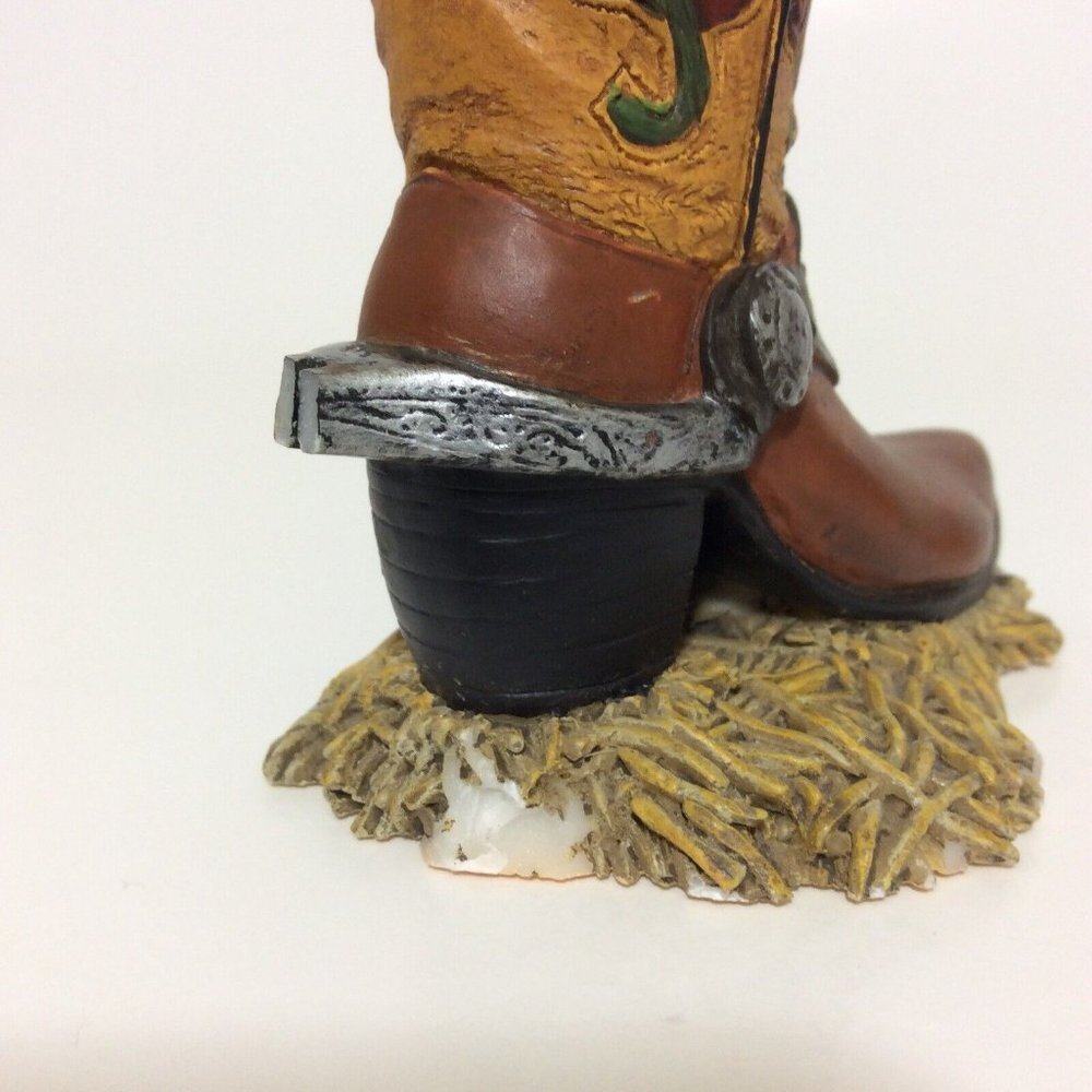 Western Cowboy Spur Boot Box Ceramic Figurines Knick Knacks Decor Set Of 2 - Picture 10 of 12